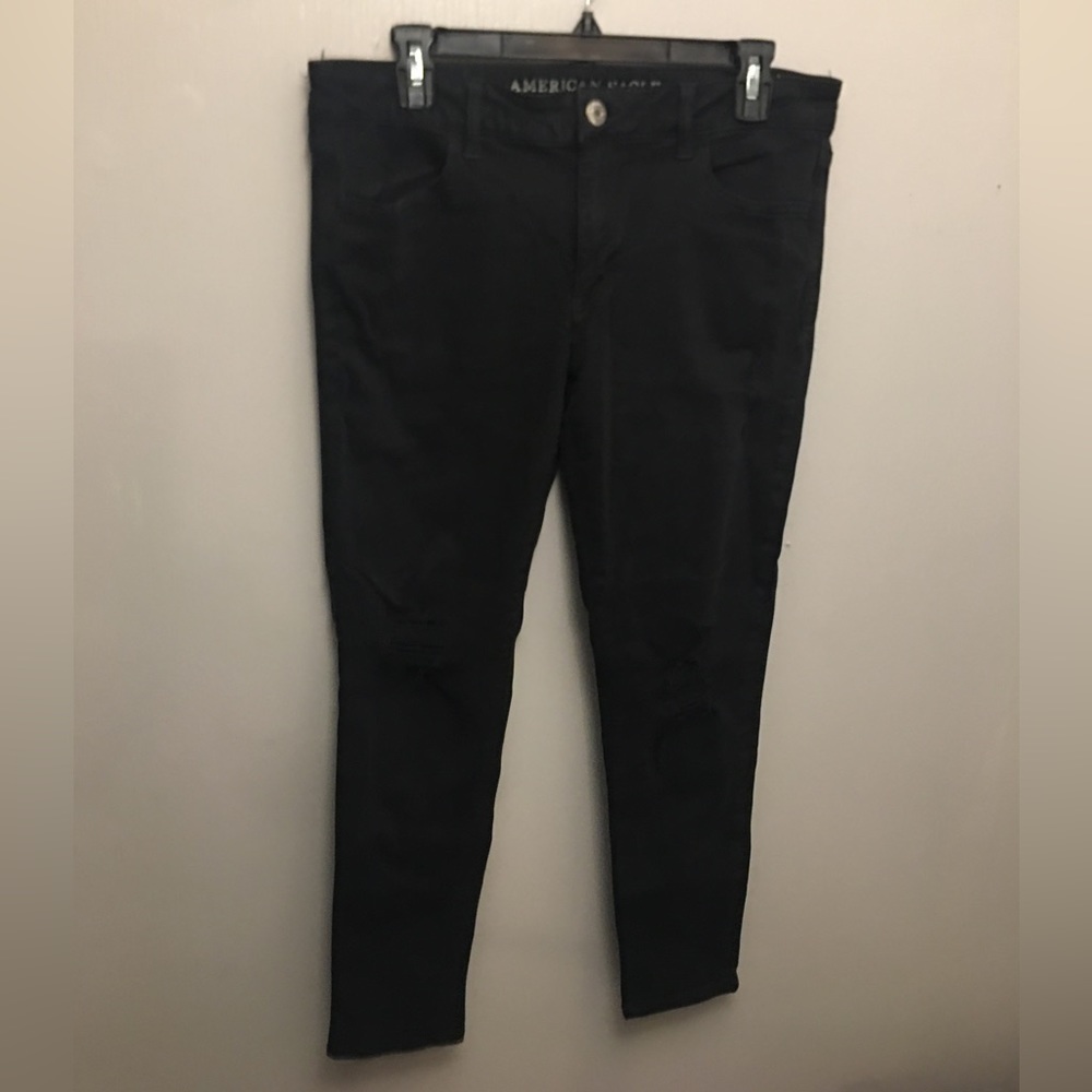 American Eagle Size 12 Super Stretch Black Jeggings